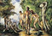 Paul Cezanne Cinq Baigneurs oil
